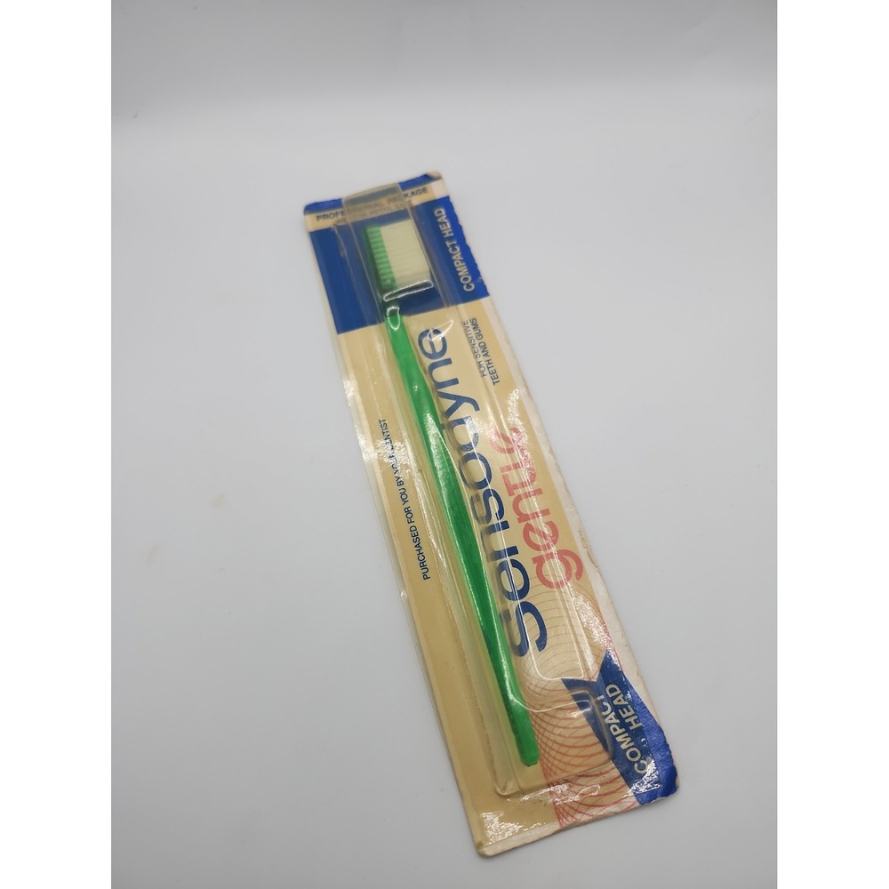 Sensodyne Adult Compact Head Gentle Toothbrush Vintage for Sensitive Teeth Gums